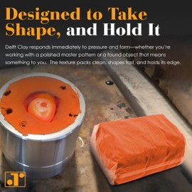 Rosenthal Delft Clay Casting Sand (2.2 Pounds) - Professional Jewelry Making & Molding Supplies for Metal Casting, Silver Jewelry & DIY Artisan Projects - Rosenthal Collection Since 1926