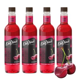 DaVinci Gourmet Classic Cherry Syrup, 25.4 Fluid Ounces (Pack of 4)