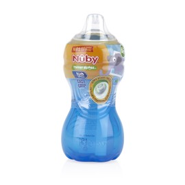 Nuby No-Spill Easy Grip Cup, 10 Ounce, Colors May Vary, 1 Pack