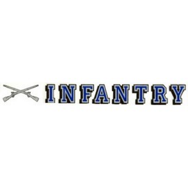 Army Infantry Window Strip Decal Sticker