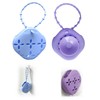 2 Pcs Silicone Shower Steamer Tray, Soap Dish Holder with