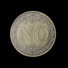 Yes No Challenge Coin Decision Maker Coin (Bronzed)