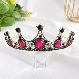 Baluue Rhinestone Crown Headband for Women Sparkly Bridal Crown Accessory for Weddings Engagements and Birthdays Delicate Decoration for Girls and Brides