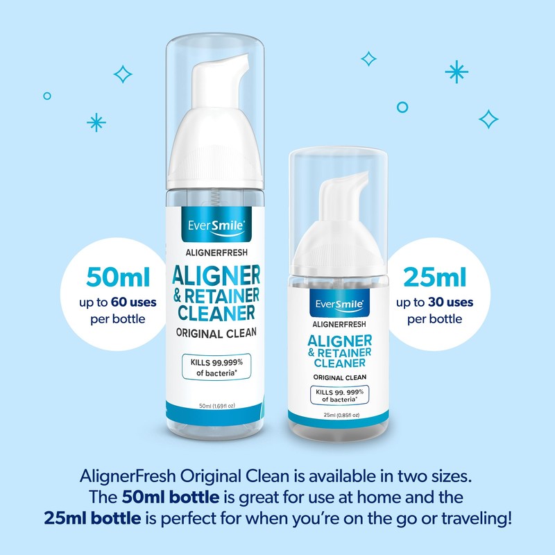 EverSmile AlignerFresh Original Clean Foam – Cleaner Compatible w/Invisalign and