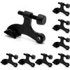 8 Pack Hinge Pin Black Door Stopper, Adjustable Heavy Duty