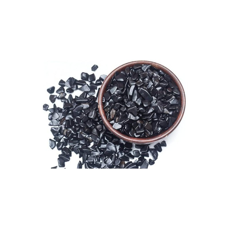 Black Tourmaline Natural Stone 100% - Electromagnetic Protection, Shield for