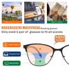 SUNAMOY Progressive Multifocal Reading Glasses Women Cat Eye No Line
