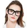 MARE AZZURO Oversized Reading Glasses 2.0+ Women Cat Eye Readers