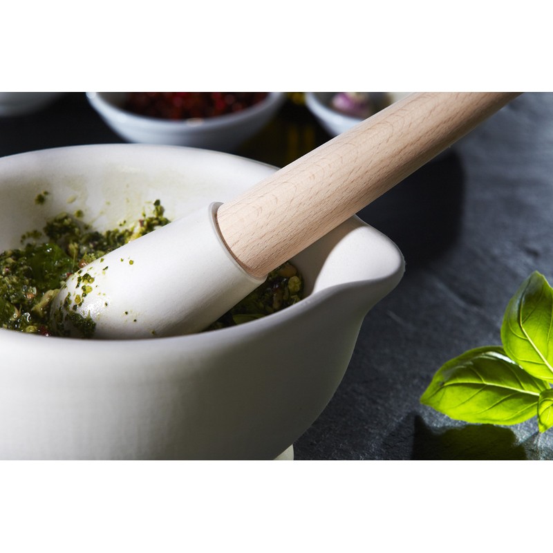 Milton Brook Unglazed Mortar and Pestle 4-1/2-Inch Diameter