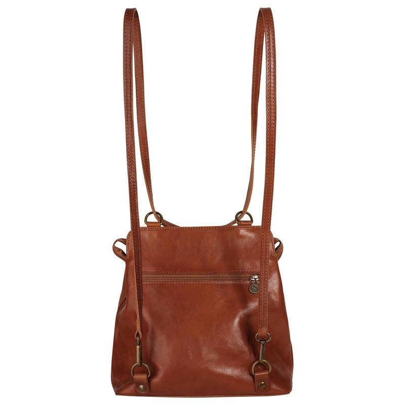 piké 017290 Women's Genuine Leather Backpack Shopper | Made in