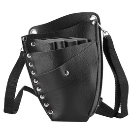Uxsiya Leather Hairdressing Pouch Hair Scissors Holster Scissors Bag for Home Use for Hairdressers for Hairdressers for Daily Use