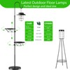 Kirschblüte 60" Solar-Powered Waterproof Outdoor Floor Lamp with Built-in Plant