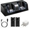 YZlolmeo Wii Remote Battery Charger Dual Charging Station Dock with