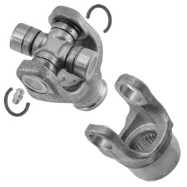 Caltric 2x Front Drive Shaft Yoke with U-Joint for Yamaha Rhino 660 YXR660 4X4 2004-2007