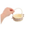 Ciieeo 2pcs Mini Imitation Rattan Storage Basket Handwoven Decorative Baskets