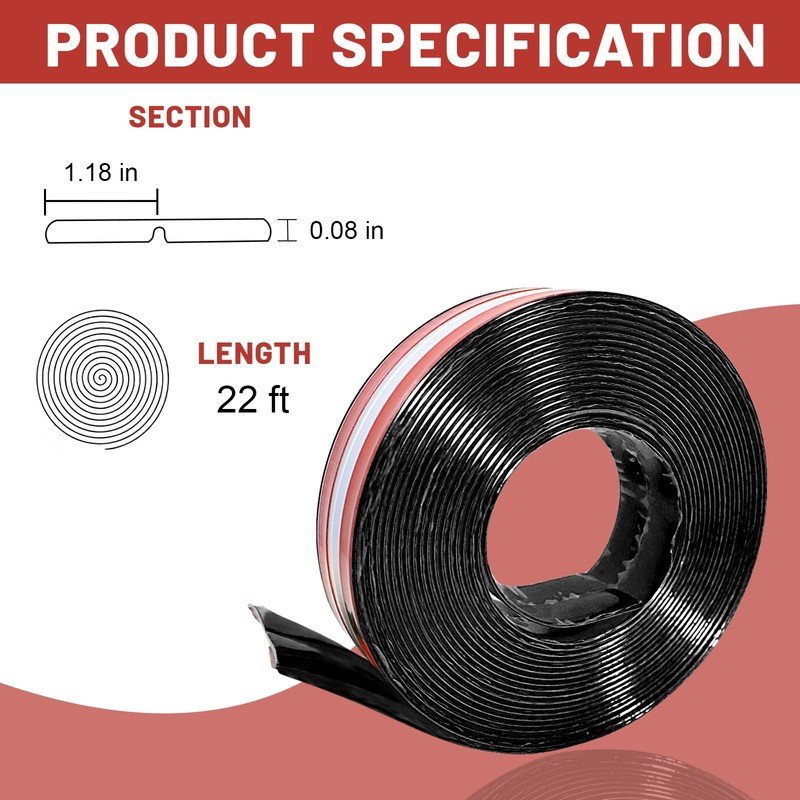 22 Feet Flexible Inside & Outside Corner Trim Molding, Peel