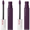 MAYBELLINE Pack De 2 Labiales Líquidos Mate New York Superstay