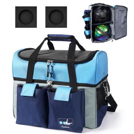 Joiish Bowling Ball Bag 2 Ball Tote with Padded Ball Holders, Shoes Compartment
