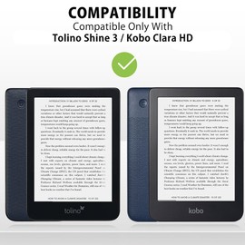 MyGadget Case for Tolino Shine 3 with Hand Strap and Auto Sleep Wake Function - Flip Case in Light Grey