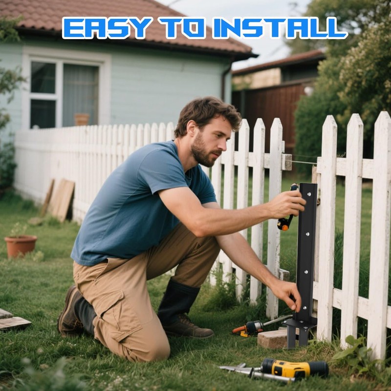 Fence Post Repair Kit, Fence Post Anchor Kit for Repairing