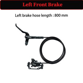 RUJOI Bike Disc Brake Kit, Hydraulic Disc Brake Set with Aluminum Oil Pressure Caliper and Full Aluminum Alloy Bicycle Brake Lever, 2 pcs 180mm Rotor, Pad Adjuster for Road Bike, Mountain Bike.