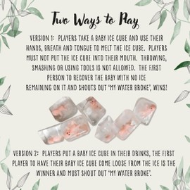 Baby Shower Games – MY WATER BROKE – 14 Players | Ice Cube Baby Shower game | 14 Babies | Winner Prize also included for fun boy, girl, neutral/unisex baby shower party | group baby shower game