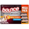 Bounce Pet Hair and Lint Guard Mega Dryer Sheets, 210