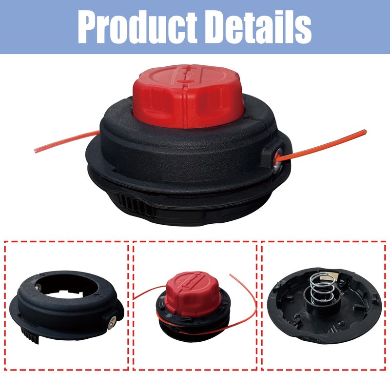 Cutting Head and Trimmer Head Assembly Af/Cnt Left Hand .095"