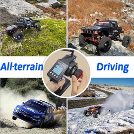 ATA HOBBY Radiolink RC4GS V3(V2 Upgrade) 5 Channel RC Radio Transmitter and 2Pcs R6FG Receiver with Gyro 2.4ghz 400M Remote Controller Kit for Car/Boat/Crawler/Tank/Drifting/Buggy with Lanyard