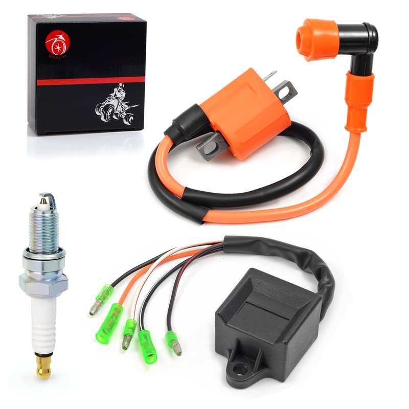 CDI BOX and Ignition Coil Spark Plug Compatible with Yamaha