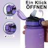 GLEKGLEK Trinkflasche Sport 1l Tritan Auslaufsicher für Fahrrad Fitness Sport