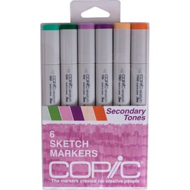 Copic Sketch Markers 6/Pkg-Secondary Tones