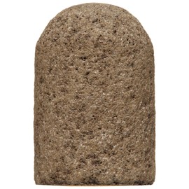 Norton Gemini Snagging Abrasive Plug, Type 18R, Round Tip, Aluminum Oxide, 5/8"-11 Arbor, 2" Diameter x 3" Thickness, Grit 24