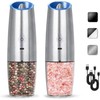Rechargeable Electric Salt And Pepper Set, Automatic Gravity Electric Salt