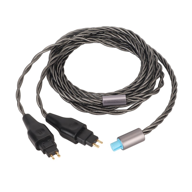 2Pin Sound Cable 3 in 1 Silver Plated Copper Cable