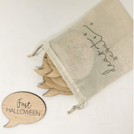 Baby's First Holiday Wood Word Bubble Photo Props