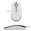 VssoPlor Wireless Mouse, 2.4G Slim Portable Computer Mice with Nano