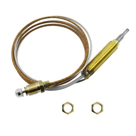 MENSI Universal M8X1 Thermo Couple Sensor Temperature Flame Safety for Propane Natural Gas Fire Pit, Fireplace 24"