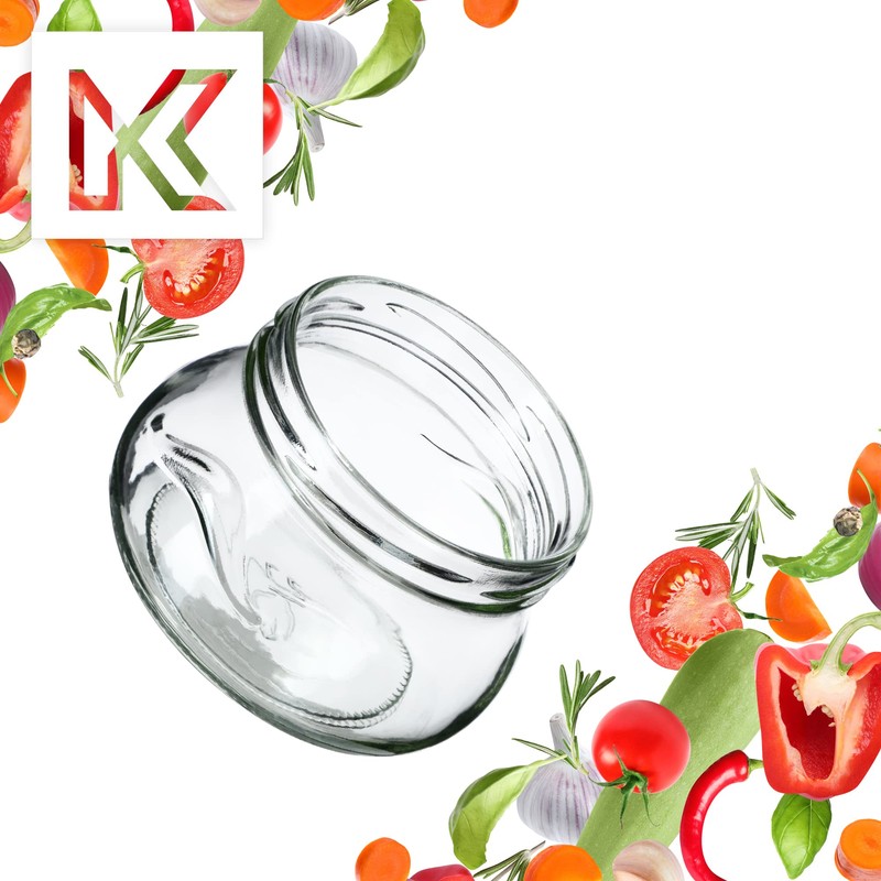 KADAX Small Preserving Jars, 300 ml, Miniature Jars for Honey