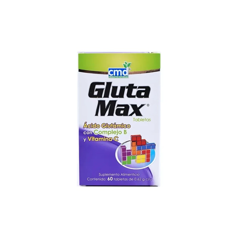 Gluta Max Tabs Cmd Ácido Glutámico Complejo Vita