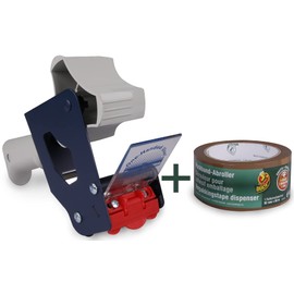 Duck Packing Tape Set - Hand Dispenser + Packing Tape Brown 50 mm x 66 m
