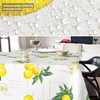 ANRO Oilcloth Tablecloth Washable Wax Tablecloth Garden Tablecloth Round Oval