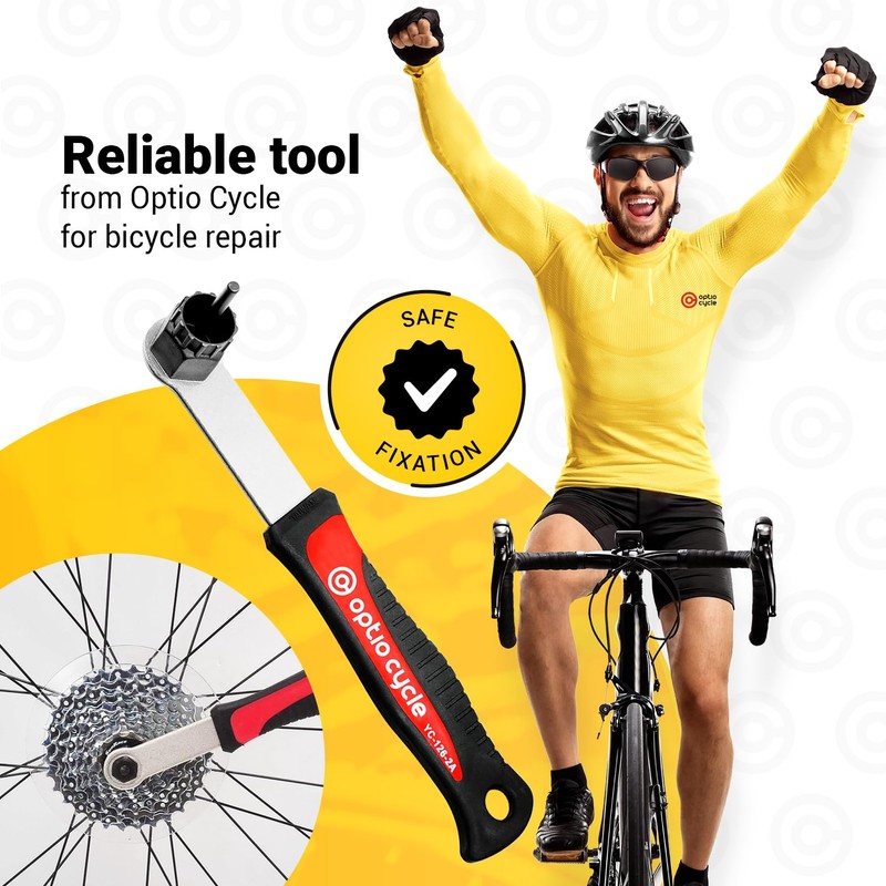 Optio Cycle Bike Cassette Removal Tool - Centerlock tool for