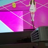 Projector Screen, Synthetic PVC Foldable Portable Wall Mount Projection Screen