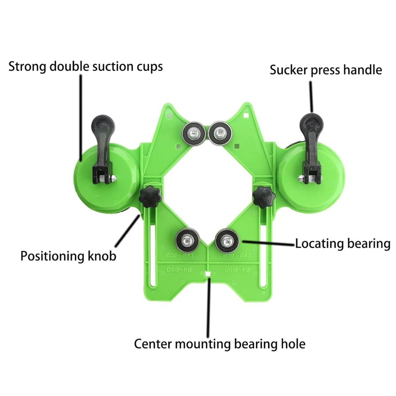 AIMALL 4-83MM Adjustable Diamond Drill Bit Guide with Suction Cups