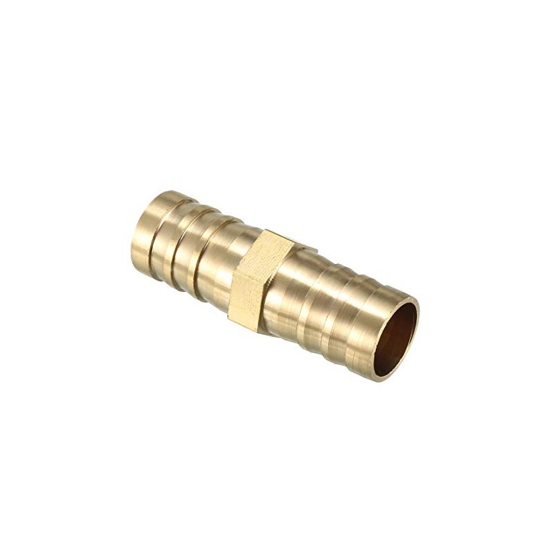 sourcing map 14 mm brass hose nozzle, pipe fitting, coupling