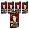 Lien Black Hair Dye Cream, Oriental Hair Dye, Dark Brown, 5 Pieces / 리엔 흑모비책 새치염색크림 한방염모제, 흑갈색, 5개