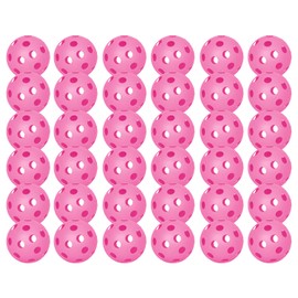 36 Pack Pickleball Balls, 40 Holes Outdoor Pickleballs, High Elasticity & Durable Pickle Balls for All Style Pickleball Paddles(Pink)