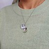 Silverly Women's 925 Sterling Silver Large Heart Locket Chain Necklace,