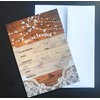 25 rustic invitations & 25 envelopes for wedding, bridal shower,